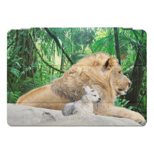 Löwe liegt mit Lamm hinunter iPad Pro Cover