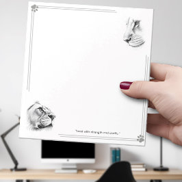 Löwe Löwin Führe mit Stärke und Klarheit Notizblock