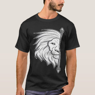 Löwe mit Arrow Partner Outfit I Paare Verheiratet T-Shirt