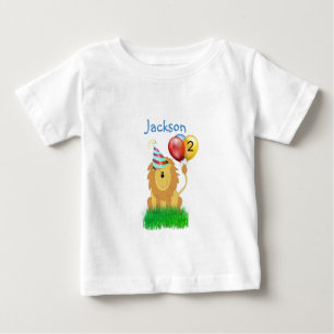 Löwe mit Ballon Geburtstag Baby T-shirt