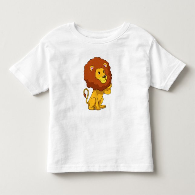 Löwe mit Curls Kleinkind T-shirt (Vorderseite)