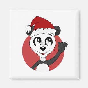 Löwe mit einem Fußballballmagnet am Cartoon Magnet