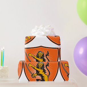 Löwe mit einem Schwert Geschenkpapier