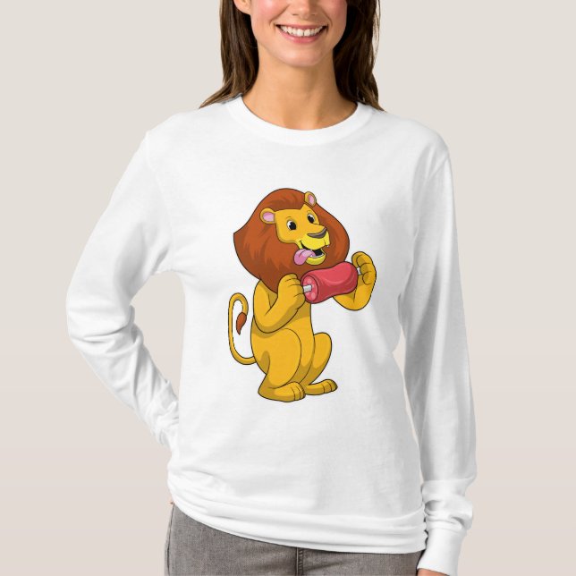 Löwe mit Fleisch T-Shirt (Vorderseite)