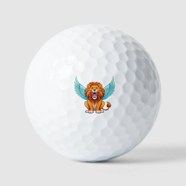 Löwe mit Flügeln Golfball (Vorderseite)