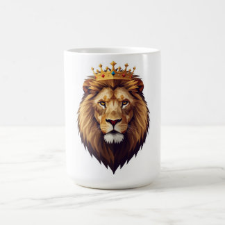 "Löwe mit goldener Krone Kaffeetasse