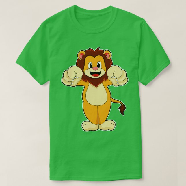 Löwe mit großen Klauen T-Shirt (Design vorne)