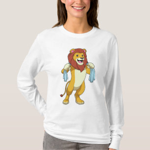 Löwe mit Handtuch für Dusche T-Shirt