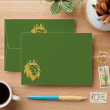 Löwe mit Krone - Gold Stil 1 + Ihr Text