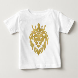 Löwe mit Krone - Gold Stil 3 Baby T-shirt