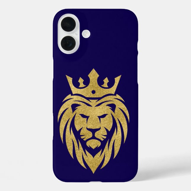 Löwe mit Krone - Gold Stil 3 Case-Mate iPhone Hülle (Rückseite)