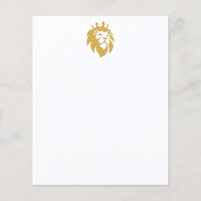 Löwe mit Krone - Goldstil 1 (Vorderseite)