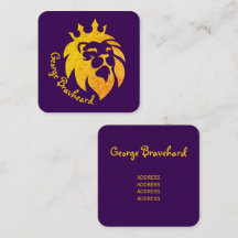 Löwe mit Krone - Goldstil 1