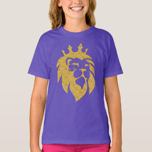 Löwe mit Krone - Goldstil 1 T-Shirt