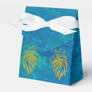 Löwe mit Krone - Goldstil 2 Geschenkschachtel