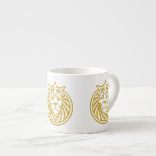 Löwe mit Krone - Goldstil 4 Espressotasse