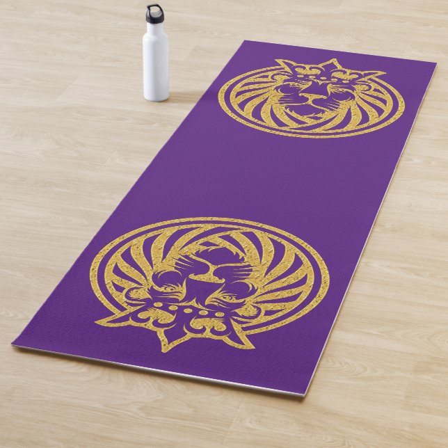 Löwe mit Krone - Goldstil 4 Yogamatte (Beispiel)