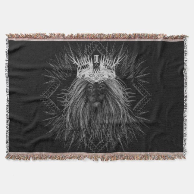 Löwe mit Kronenmonogramm Decke (Vorderseite)