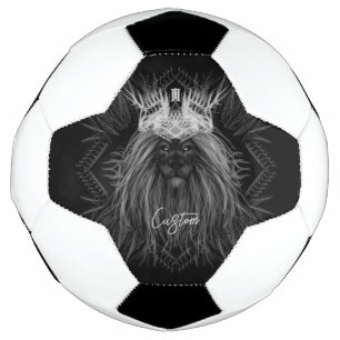 Löwe mit Kronenmonogramm Fußball