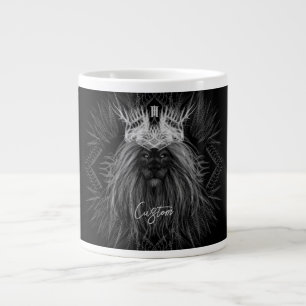 Löwe mit Kronenmonogramm Jumbo-Tasse