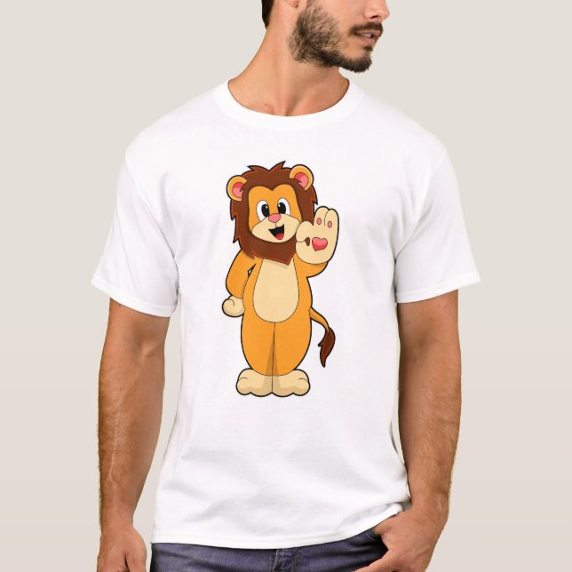 Löwe mit Mane T-Shirt (Vorderseite)