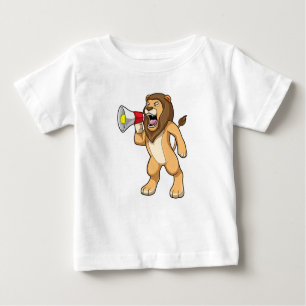 Löwe mit Mikrofon Baby T-shirt