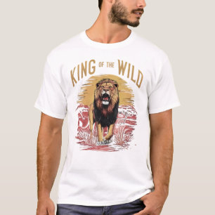 Löwe mit Worten: König der Wilden T-Shirt