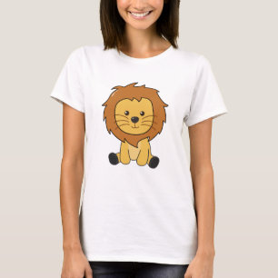 Löwe Niedlicher Tiere für Kinder Löwe King T-Shirt