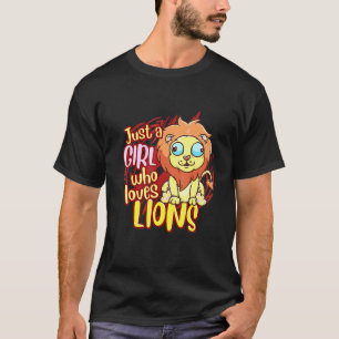 Löwe nur ein Mädchen, das Löwen Liebe T-Shirt