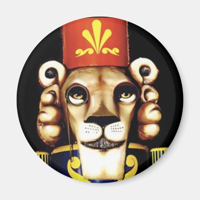 Löwe Nussknacker Magnet (Vorne)