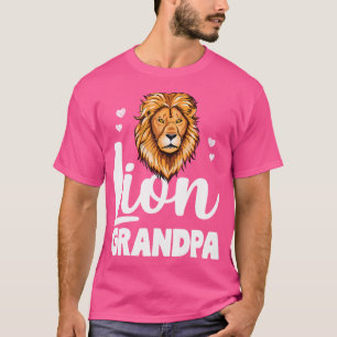 Löwe Opa Bestie Berg Dschungel Tier T-Shirt
