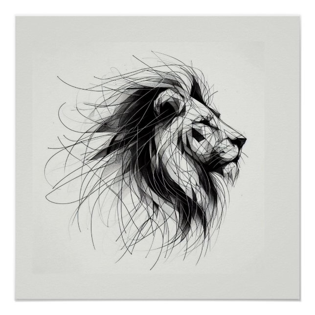 Löwe Poster (Vorderseite)