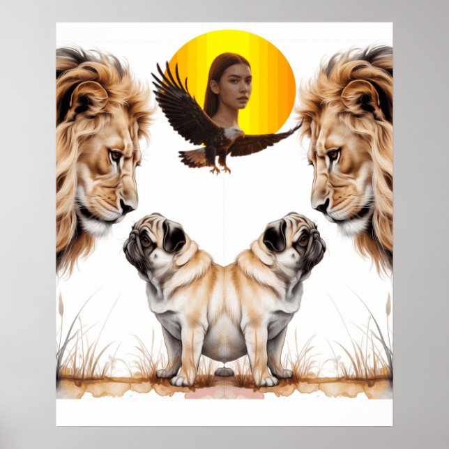 Löwe  poster (Vorne)