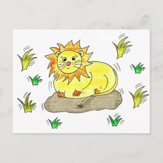 Löwe Postkarte