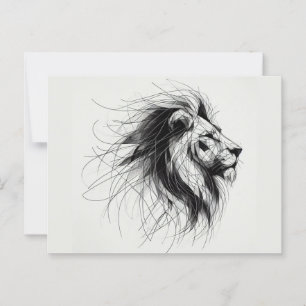 Löwe Postkarte