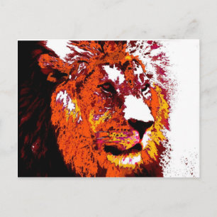 Löwe Postkarte