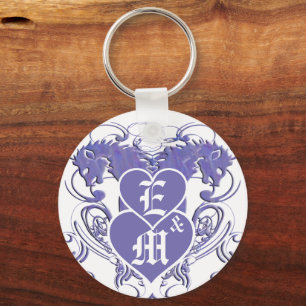 Löwe Rampant Renaissance-Hochzeit Schlüsselanhänger