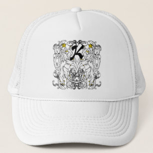 Löwe Rampant Renaissance-Hochzeit Truckerkappe