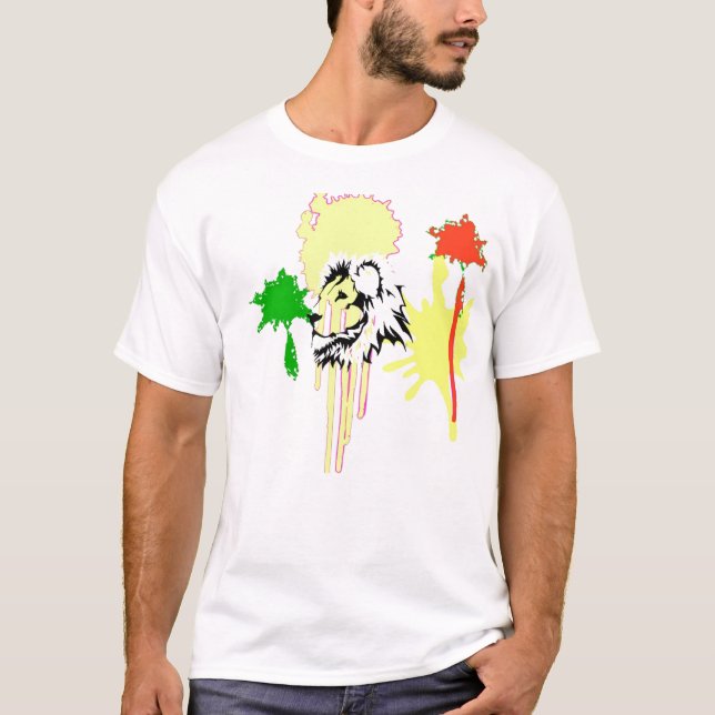 Löwe rasta T-Shirt (Vorderseite)
