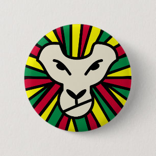 Löwe Rastafari Farbmist Button