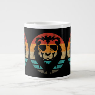 Löwe Retro-Stil Vintage Jumbo-Tasse