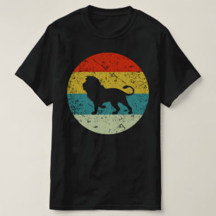 Löwe Retro Vintage Silhouette 70er T-Shirt