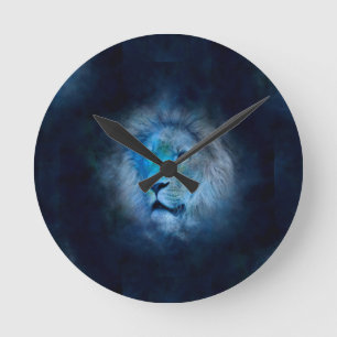 Löwe Runde Wanduhr