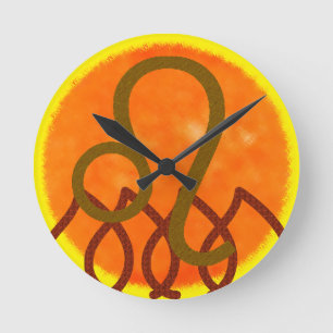 Löwe Runde Wanduhr