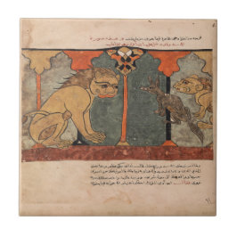 Löwe Schakal Indische Renaissance Fabel Fliese