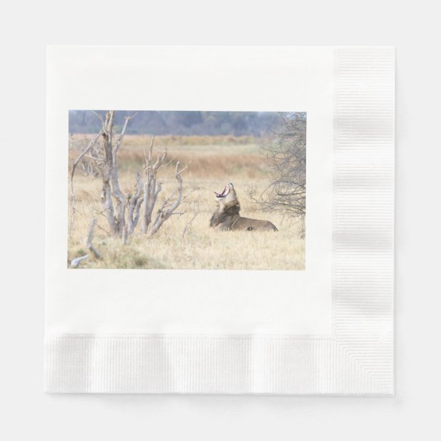 Löwe Serviette (Vorderseite)
