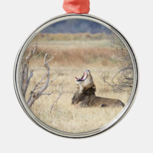 Löwe Silbernes Ornament