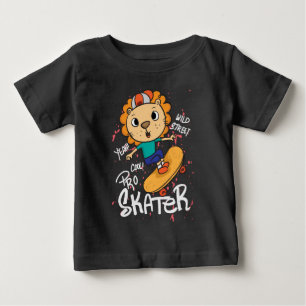 Löwe Skateboard  Baby T-shirt