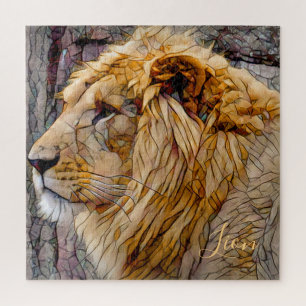 Löwe [Square Jigsaw puzzle] Puzzle