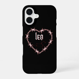 Löwe Sternbild Gothic Dunkle Kantige Geburtstag iPhone 16 Hülle